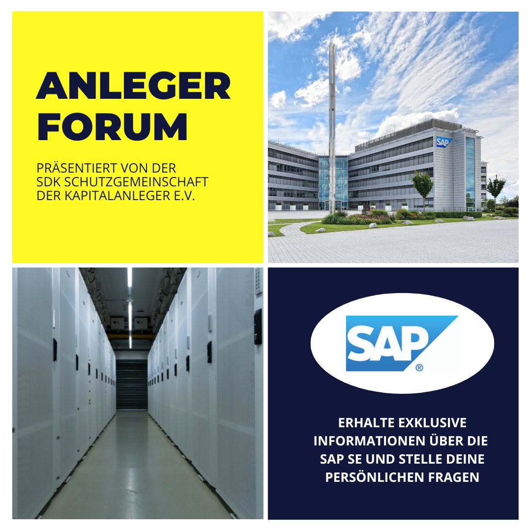 die_sdk's tweet photo. Heute Abend um 18:30 Uhr findet unser nächstes Anlegerforum mit @SAP statt 💪

Bei Interesse live mit dabei zu sein und auch Fragen stellen zu können, gerne noch anmelden ➡️ https://t.co/V0tyIUTfhG https://t.co/w3o2RsWbYA