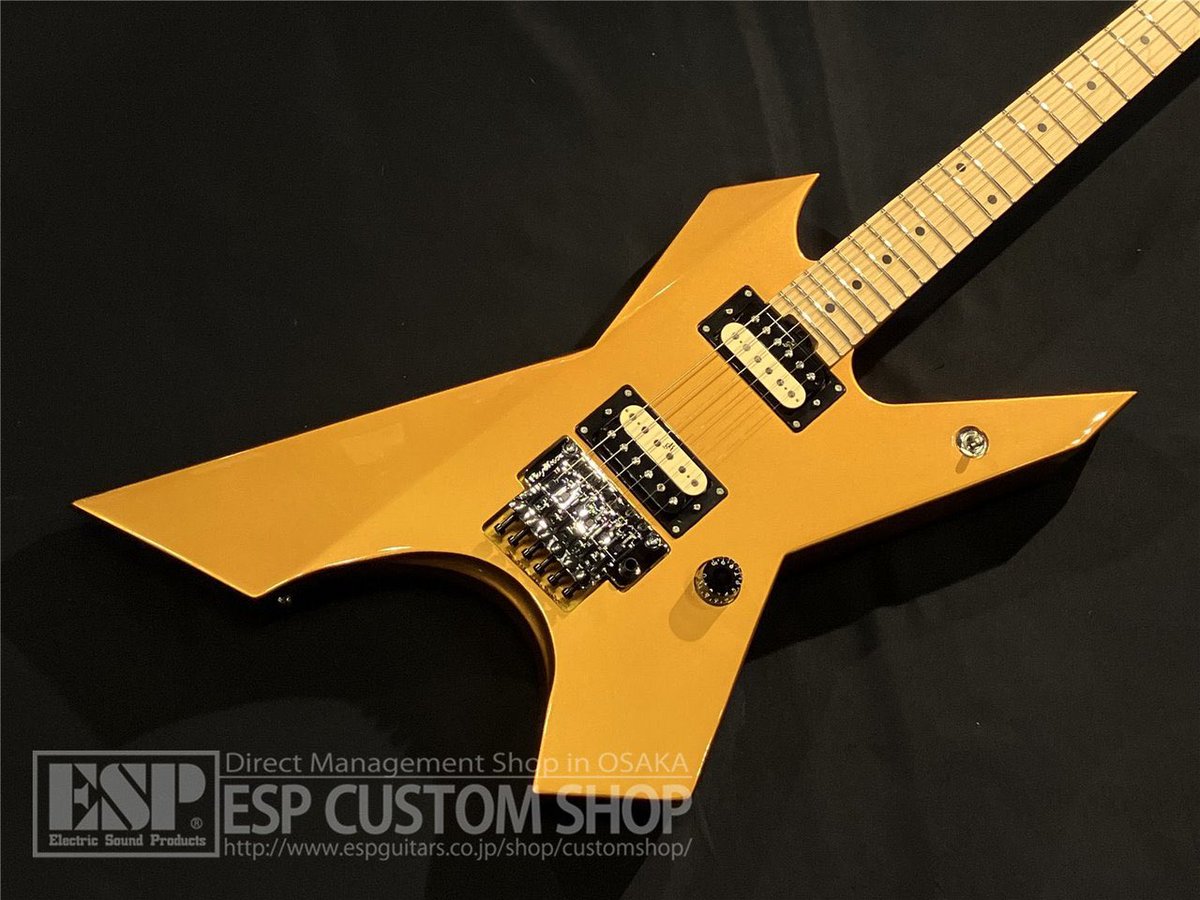 espcustomshop's tweet image. 【商品情報！】Killer KG-Exploder II Vintage Gold

煌びやかなゴールドカラーが目を引くExploderが入荷しました！ゴリゴリのメタルサウンドを楽しみたい方にオススメです！

詳細・ご注文は↓
digimart.net/cat01/shop344/…
#Killerguitars #Exploder