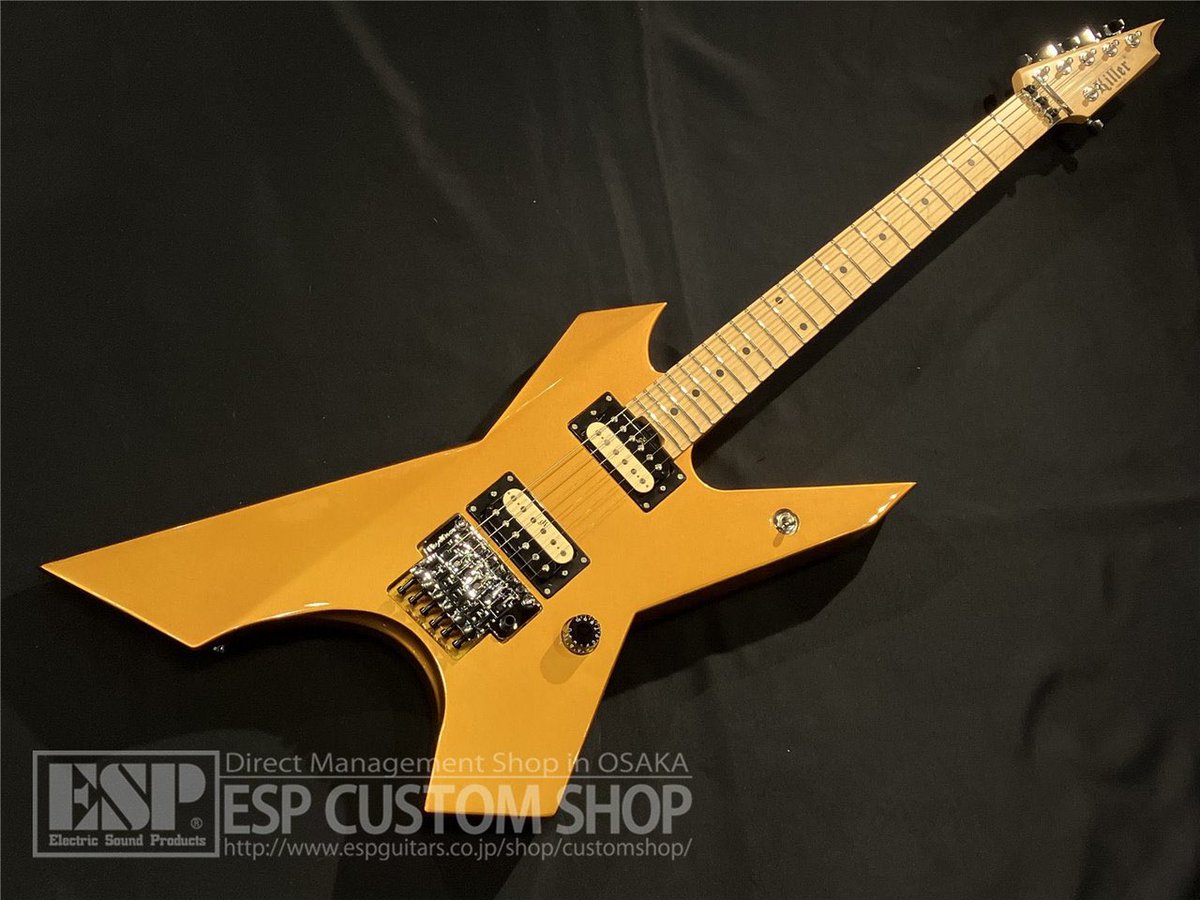 espcustomshop's tweet image. 【商品情報！】Killer KG-Exploder II Vintage Gold

煌びやかなゴールドカラーが目を引くExploderが入荷しました！ゴリゴリのメタルサウンドを楽しみたい方にオススメです！

詳細・ご注文は↓
digimart.net/cat01/shop344/…
#Killerguitars #Exploder