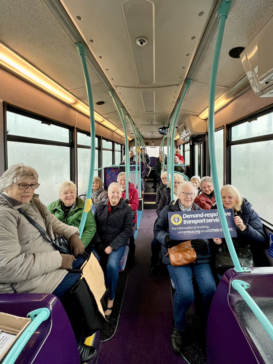 Cmbus1's tweet photo. We’re delighted to welcome our new passengers from the new Thrapston Zone today, following the engagement with @NNorthantsC LAP &amp; ICS meetings.

Service K is a demand responsive service. If you’re able to group passengers together to use our buses, we’re able to serve. https://t.co/VHayB4AfTb