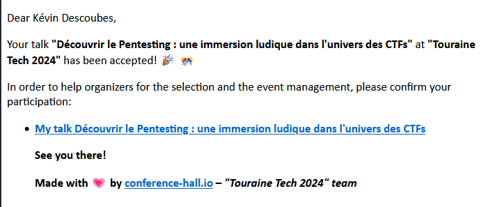 YEAH !!! rdv à #tnt24 ;-) !