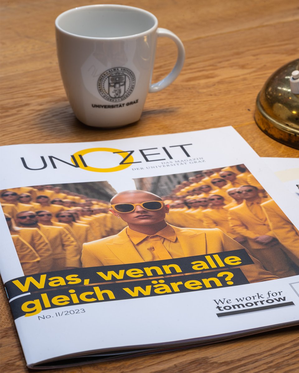 UniGraz's tweet photo. ❓Was, wenn alle gleich wären? Diese Frage stellen wir unseren Forscher:innen in der neuen UNIZEIT, dem Magazin der Uni Graz:
🔗 https://t.co/8xJUbTeMoT

#unizeit #weworkfortomorrow #universityofgraz #unigraz https://t.co/lD7aMBgIEe