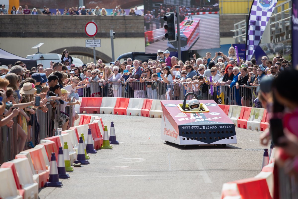 Crewe Town Council has teamed up with touring soapbox festival organisers @KrazyRaces to bring a Soapbox Derby event to Crewe on Sunday 14th July 2024 to celebrate Crewe Day! crewetowncouncil.gov.uk/soapbox-derby-… #KrazyRacesCrewe #Crewe