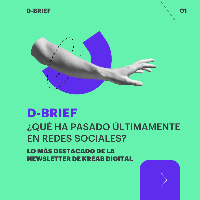 KreabEspana's tweet photo. 📲 Nuevos cambios en META, funcionalidades innovadoras en TikTok y una #IA cada vez más presente en redes sociales. Nuestro equipo de Comunicación Digital nos mantiene al día de las últimas tendencias digitales en su Newsletter #DBrief, suscríbete 👇