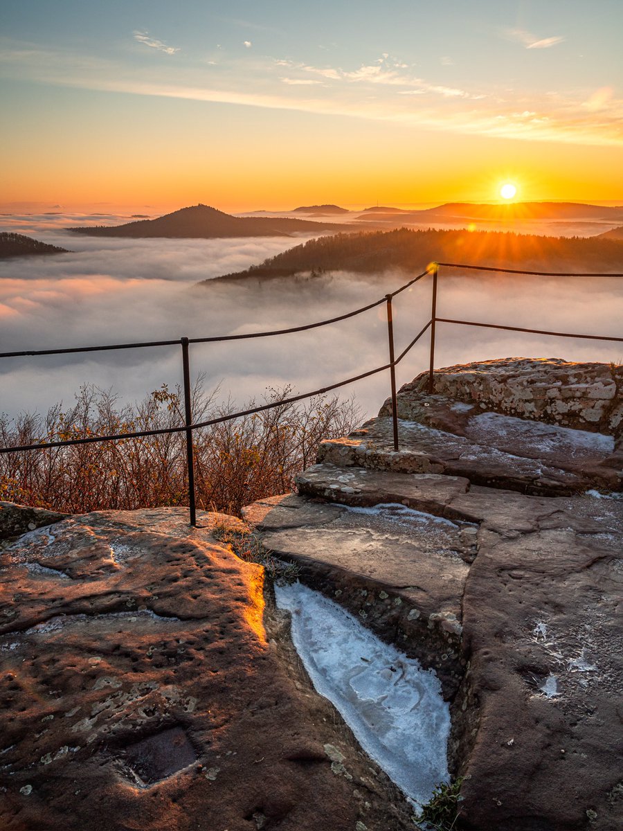 CedricSchell's tweet image. Ce matin, j’ai assisté à un merveilleux lever de soleil au dessus des nuages. (Alsace)