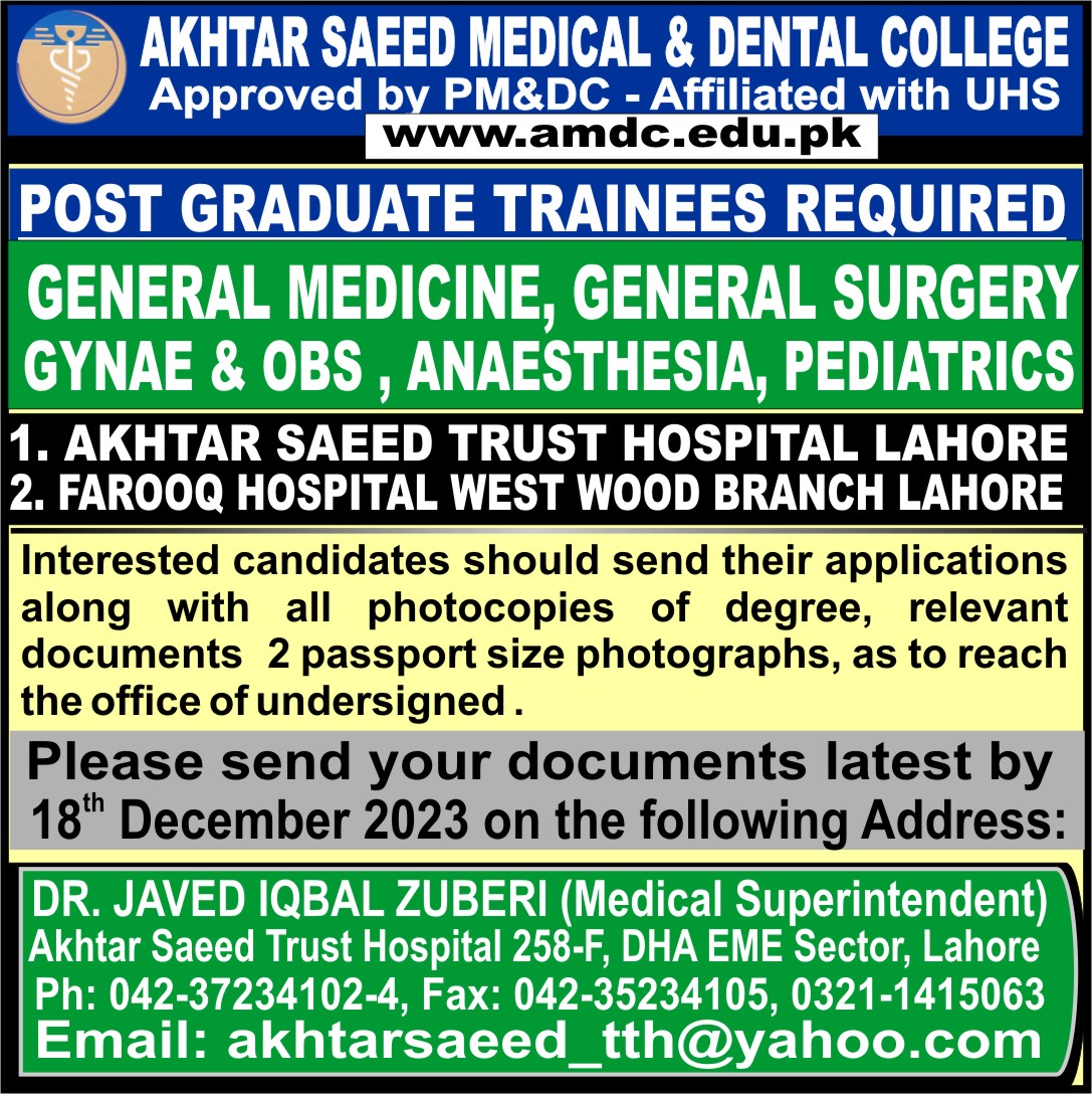 official_amdc's tweet photo. Post Graduate Trainees Required
#amdc #trainee #graduate https://t.co/zvpfEUarsW
