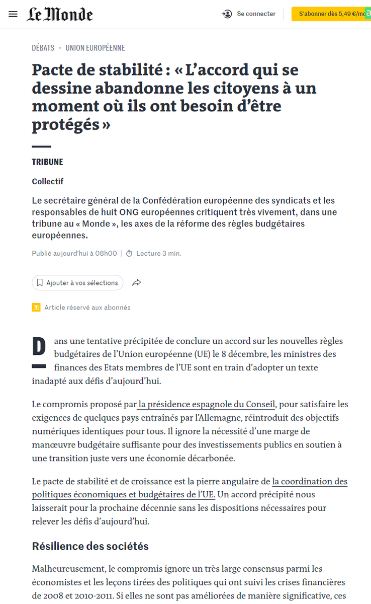 Lsuttors's tweet photo. Today, the Fiscal Matters coalition voices its perspective in an op-ed featured in @lemondefr. We're highlighting the crucial need to safeguard #investments that align with EU priorities from the limitations imposed by the #EUfiscalRules.
https://t.co/IVhdjy6DRG https://t.co/OzeZOw2rw6