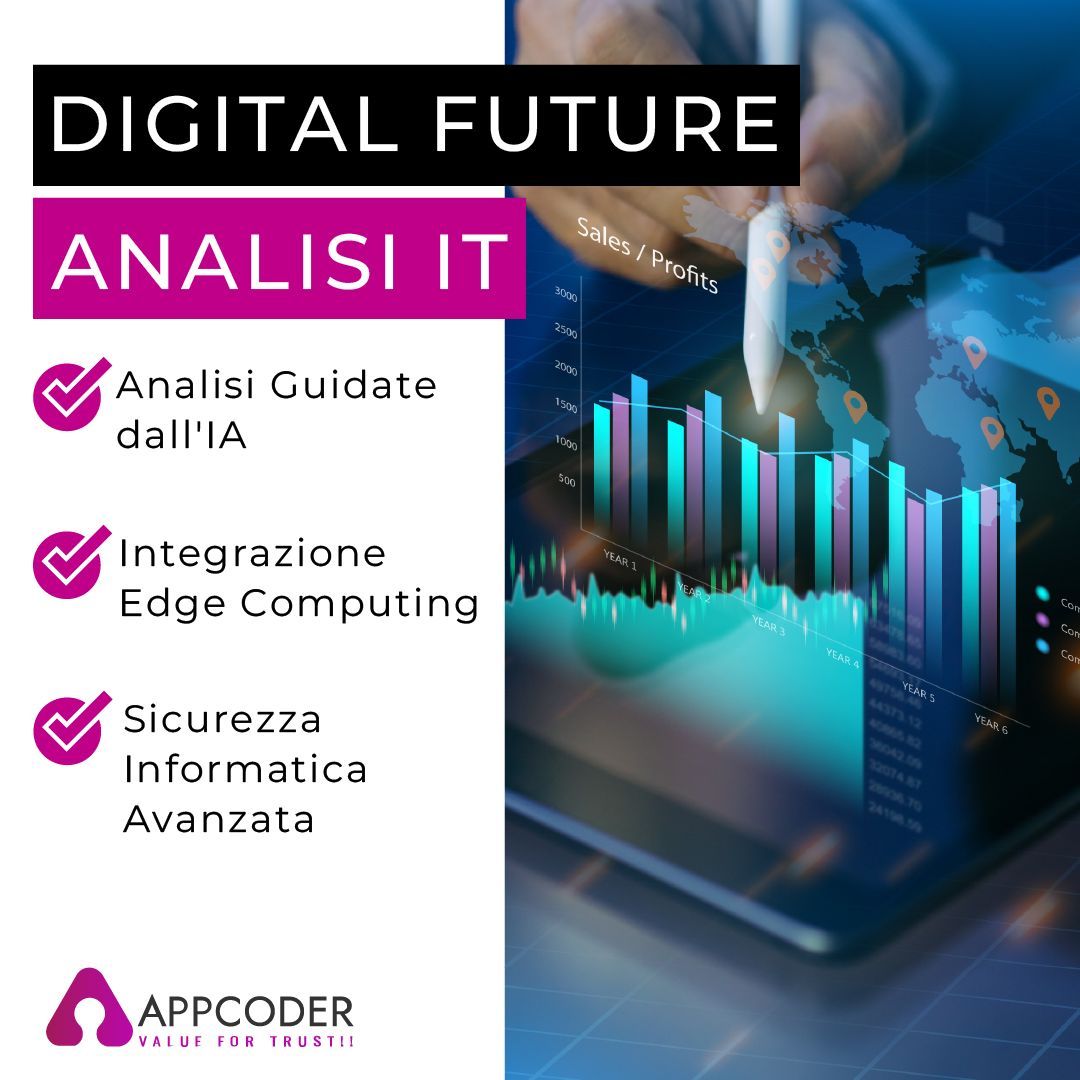 Appcoder_Italia's tweet image. &quot;Resta un passo avanti con le ultime tendenze in analisi IT per il 2023. Sfrutta il potere dei dati per un futuro digitale brillante. 

* Analisi Guidate dall&apos;IA
* Integrazione Edge Computing
* Sicurezza Informatica Avanzata

#TendenzeAnalisiIT #FuturoGuidatoDaiDati #AppcoderSRL
