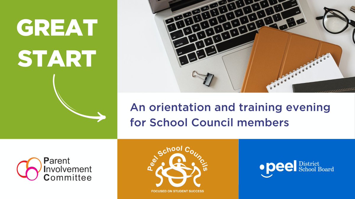 Peel District School Board (@peelschools) on Twitter photo REMINDER: Great Start, a virtual orientation and training event for new School Council members, takes place TODAY. <a href="/pic_pdsb/">Parent Involvement</a>
For more info or to join the meeting visit: peelschools.org/news/great-sta… REMINDER: Great Start, a virtual orientation and training event for new School Council members, takes place TODAY. <a href="/pic_pdsb/">Parent Involvement</a>
For more info or to join the meeting visit: peelschools.org/news/great-sta…