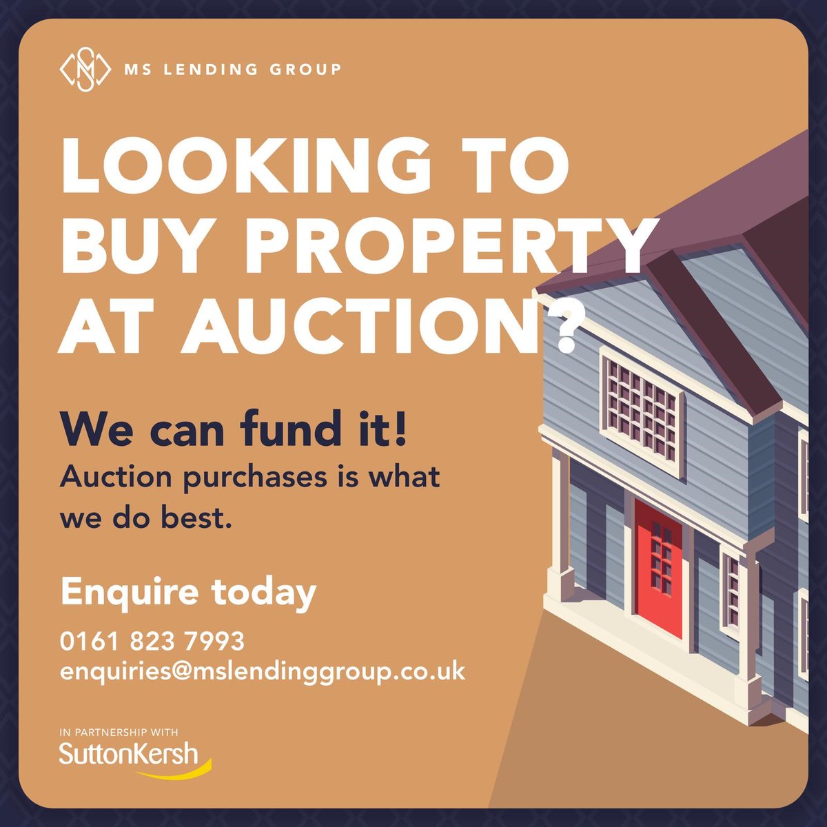 MsLending's tweet image. Looking to buy a property at auction? Look no further 😎

Purchasing at auction means you will need a lender who can complete quickly.  Luckily for you, that's our bread and butter - Fast, flexible and reliable. 

Get pre- approved funds before you bid. 

Contact us today!
