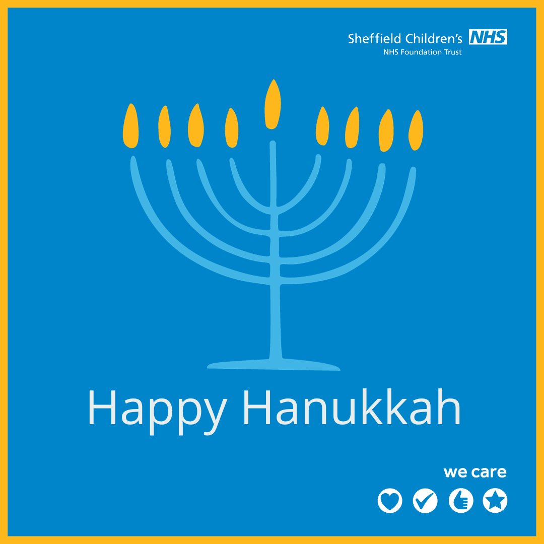 Happy Hanukkah 🕎 Wishing a #HappyHanukkah to our patients, families, colleagues, and followers who are celebrating the festival of lights 🕯 #HanukkahSameach