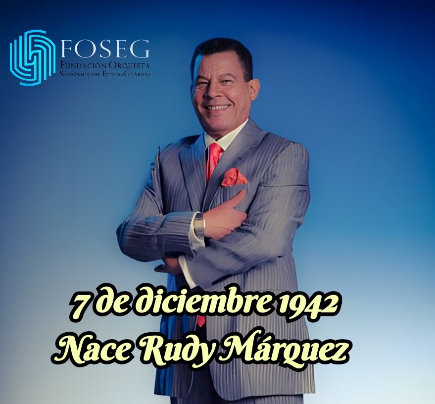 OSEGuarico's tweet photo. #07Dic En 1942, nace en Caracas #RudyMárquez, cantautor, productor musical, locutor y animador  venezolano, cuyo nombre real es #RodolfoMárquezVanStenis. Creador del primer grupo d rock en Venezuela. Márquez fue productor musical de #Mirla, #NancyRamos, #PecosKanvas, entre otros. https://t.co/Yp7lSRbDKy