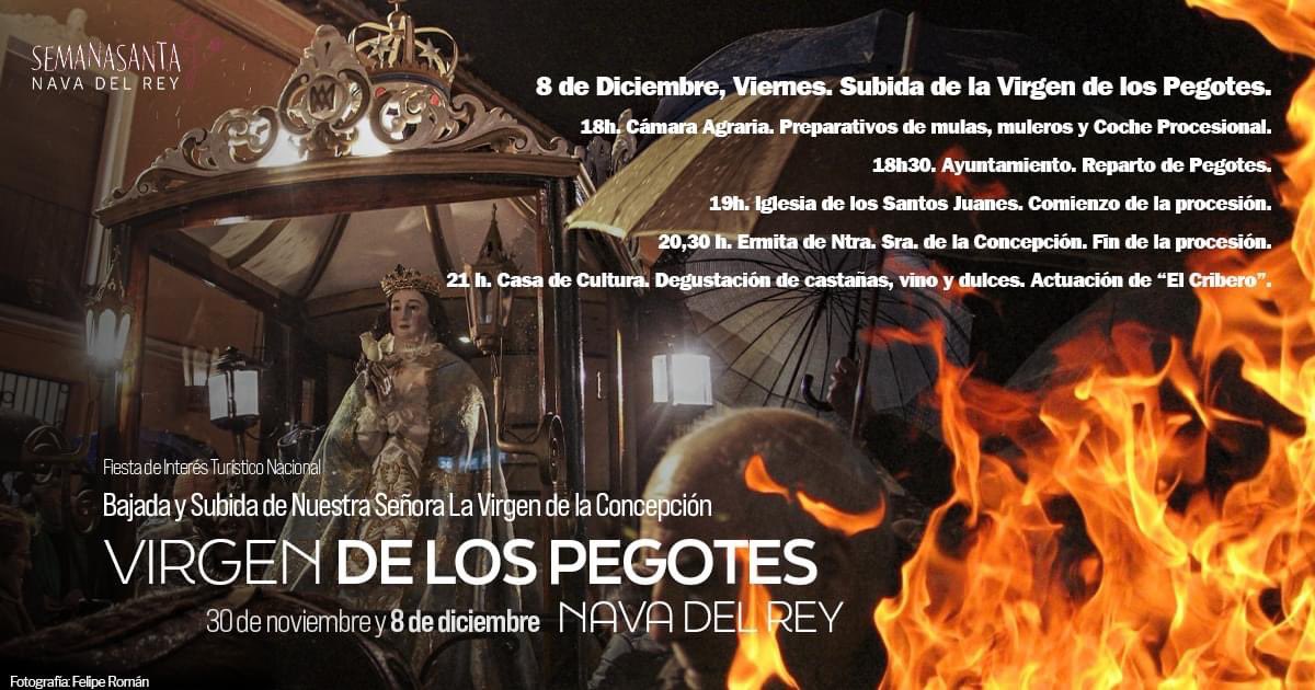 𝗣𝗥𝗢𝗚𝗥𝗔𝗠𝗔𝗖𝗜𝗢́𝗡 𝟴 𝗗𝗘 𝗗𝗜𝗖𝗜𝗘𝗠𝗕𝗥𝗘
𝗦𝘂𝗯𝗶𝗱𝗮 𝗱𝗲 𝗡𝘁𝗿𝗮. 𝗦𝗿𝗮 𝗟𝗮 𝗜𝗻𝗺𝗮𝗰𝘂𝗹𝗮𝗱𝗮 𝗖𝗼𝗻𝗰𝗲𝗽𝗰𝗶𝗼́𝗻 - 𝗩𝗶𝗿𝗴𝗲𝗻 𝗱𝗲 𝗹𝗼𝘀 𝗣𝗲𝗴𝗼𝘁𝗲𝘀
🌰🍷🎶 VIVA LA VIRGEN DE LA CONCEPCIÓN

 #Tradición #Fiesta #Cultura #CastañasVinoDulces #ElCribero