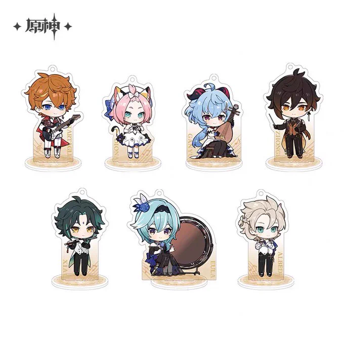 原神タオバオ原神旗艦店より《コンサート2023 Q版キャラクターグッズ》アクリルスタンド:缶バッジ: 