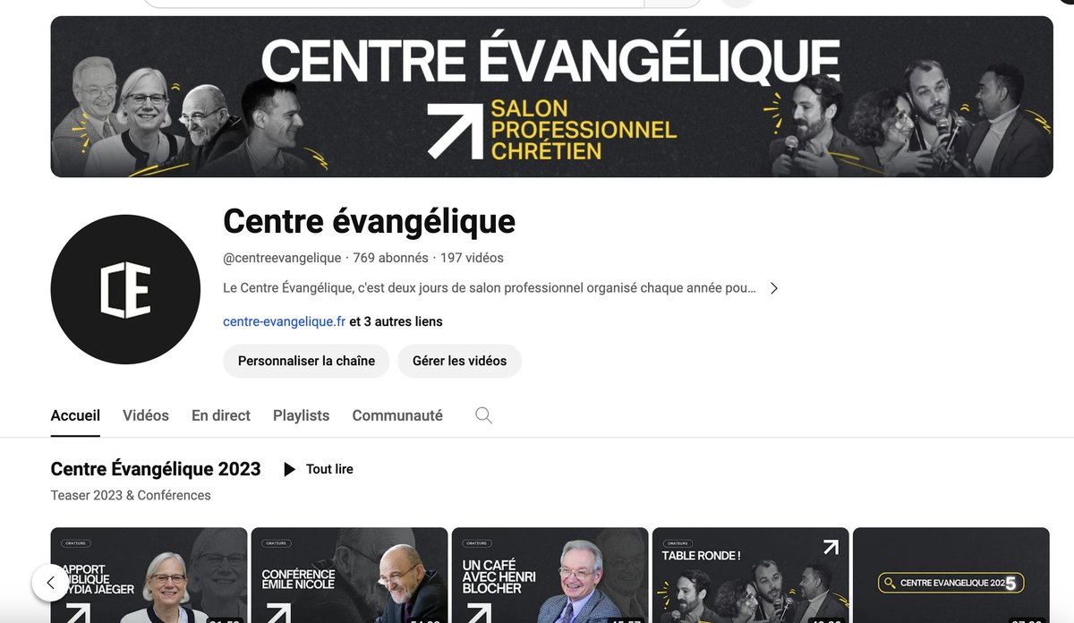 Accédez au REPLAY de toutes les conférences et intérventions du Centre Evangélique 2023 📺
⬇️
youtube.com/@centreevangel…