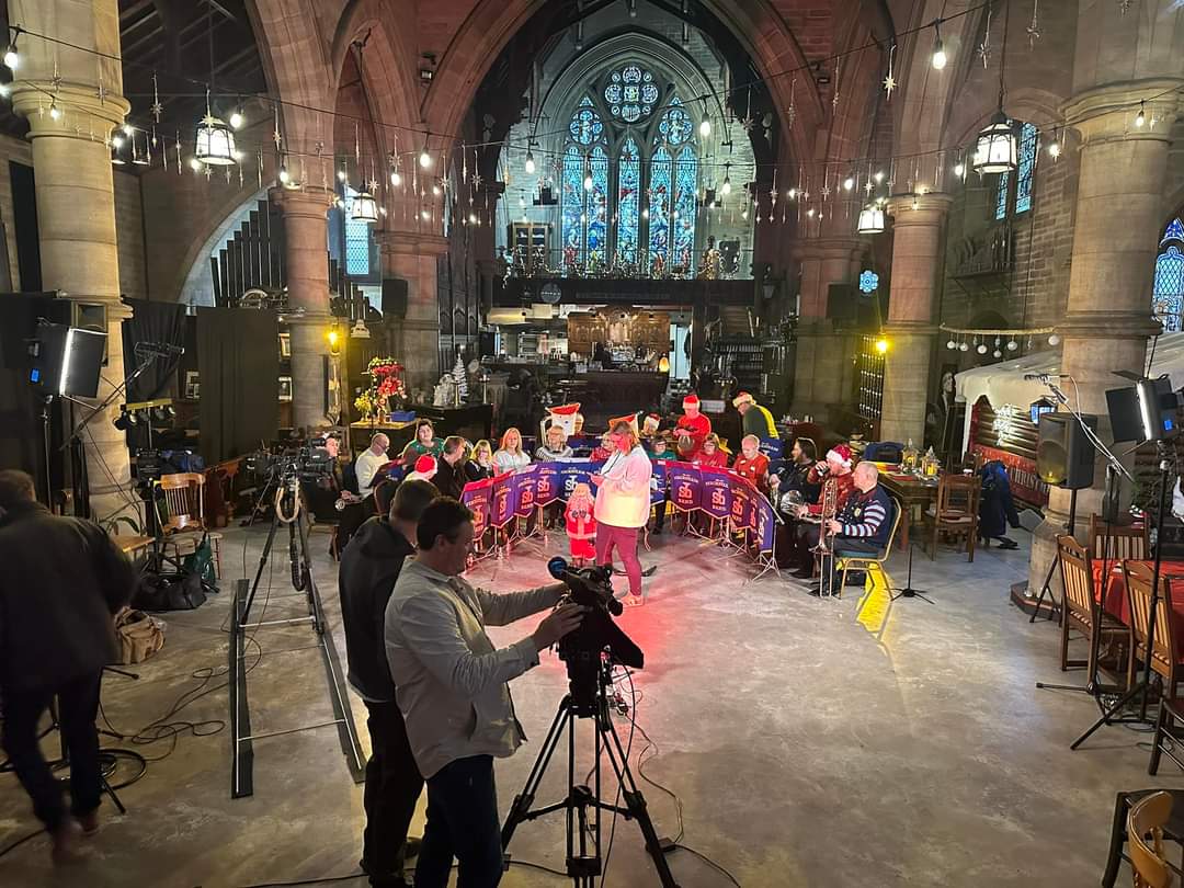 StacksteadsBB's tweet image. We’ve had a VERY exciting morning filming something very special which will broadcast on @ITV 1 on Christmas Day morning… watch this space 🎅🏻🎺