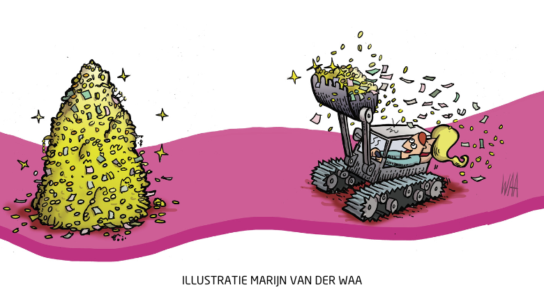 FNV's tweet photo. ‘Graaiflatie’ van de FNV is genomineerd voor het Van Dale Woord van het Jaar. Kortweg betekent #graaiflatie dat bedrijven hun prijzen extra verhogen om meer winst te maken. We noemden dit woord in ons onderzoek van april dit jaar naar inflatie en megawinsten. Dat heeft ervoor gezorgd dat graaiflatie breed gebruikt wordt in het publieke debat. Vind je dat ons woord moet winnen? Geef dan je stem, dank je wel alvast: https://t.co/E0VHaqg2ae