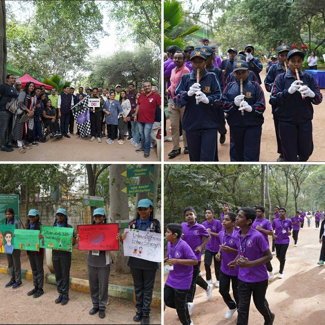 "Inclusiv DEI Walkathon" on 3rd Dec'23 was a  celebration of unity! Diverse communities led by Dr. Malathi Holla and supported by 'Inclusiv', featured the Ramagondanahalli School kids' band, guests, and volunteers. Thank you, District 3191 &amp; RBITC team, for making it a success.