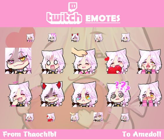 For Emotes:

#twitchemotes #emotes #twitchstreamer #streaming #gaming #gamingcommunity #twitchcreative #twitchdesigner #twitchgraphics #emotepack #customemotes #twitchtv #gamersofinstagram #streamingtips #twitchchat #twitchstreaming