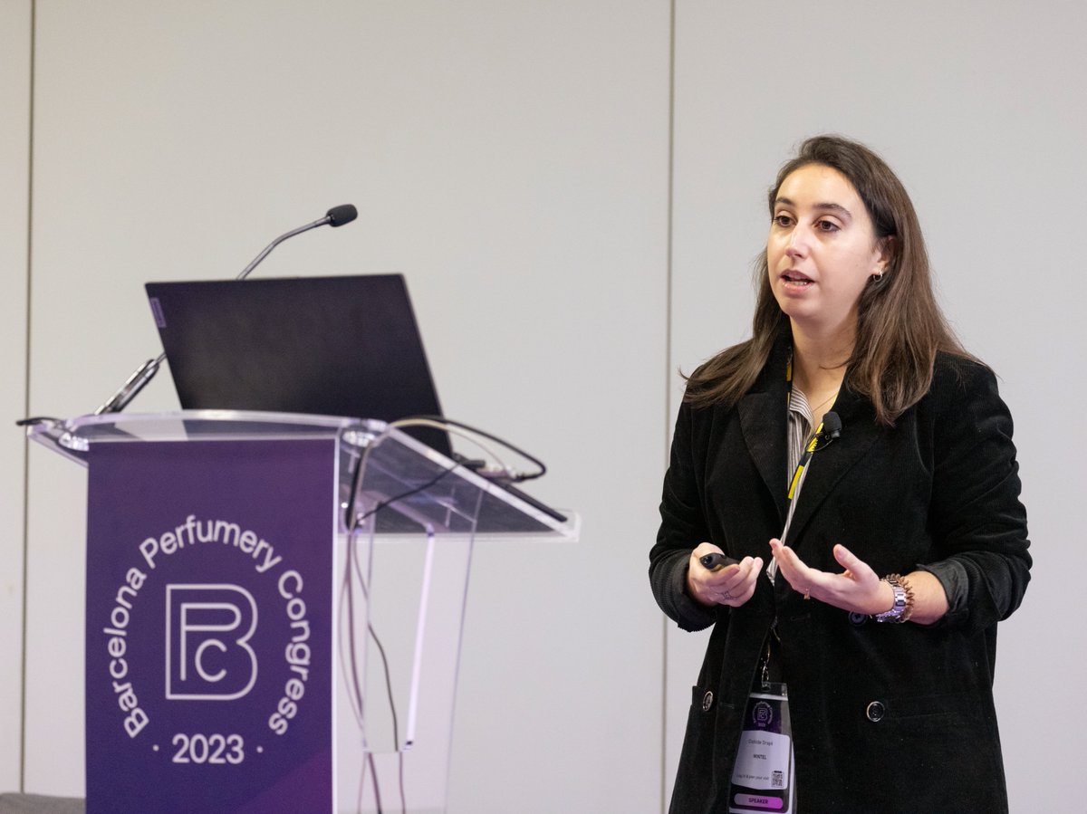 Mintel (@mintelnews) on Twitter photo Some of the best photos from the 2023 Barcelona Perfumery Congress, organized by <a href="/bclusterbcn/">Perfil no activo - Beauty Cluster</a> 👏 Mintel expert Clotilde Drapé presented on our 2024 Global Trends, with a focus on fragrance 👃 🌺 🌸 for the professionals in attendance! Some of the best photos from the 2023 Barcelona Perfumery Congress, organized by <a href="/bclusterbcn/">Perfil no activo - Beauty Cluster</a> 👏 Mintel expert Clotilde Drapé presented on our 2024 Global Trends, with a focus on fragrance 👃 🌺 🌸 for the professionals in attendance!