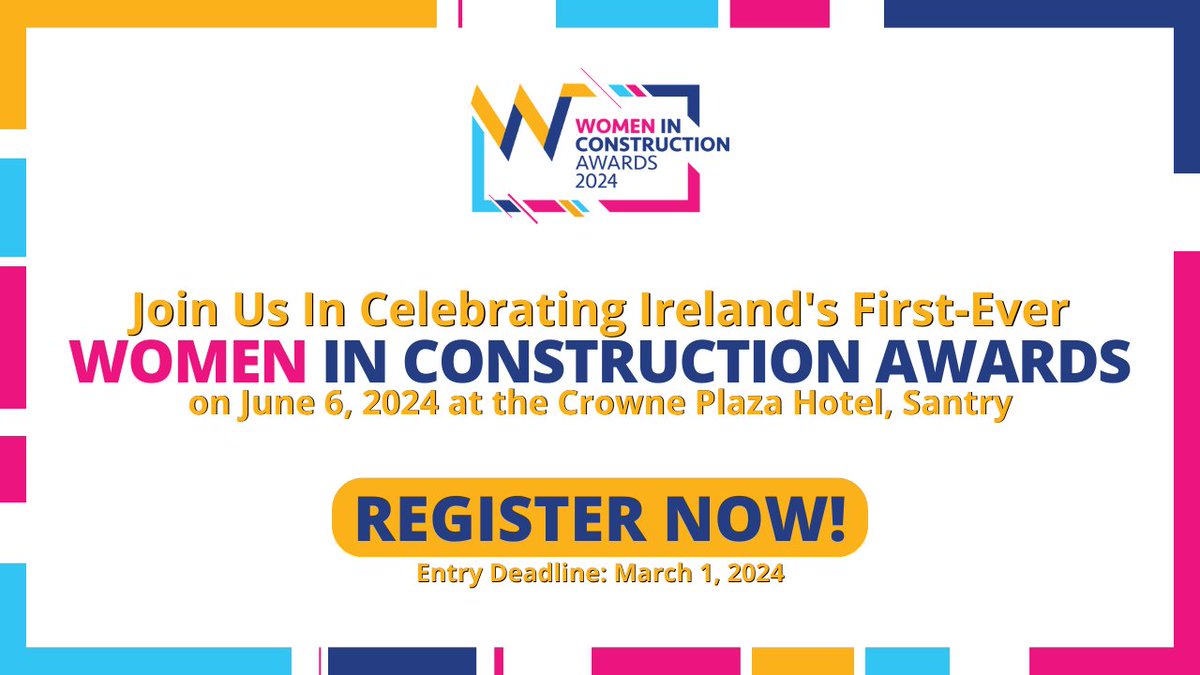 Join us at Ireland's First Women in Construction Awards on June 6, 2024, as we honour and empower the women shaping the future of the construction industry. Be part of the movement for change – enter for free and build a brighter future together: landing.businessriver.com/Women-in-Const…