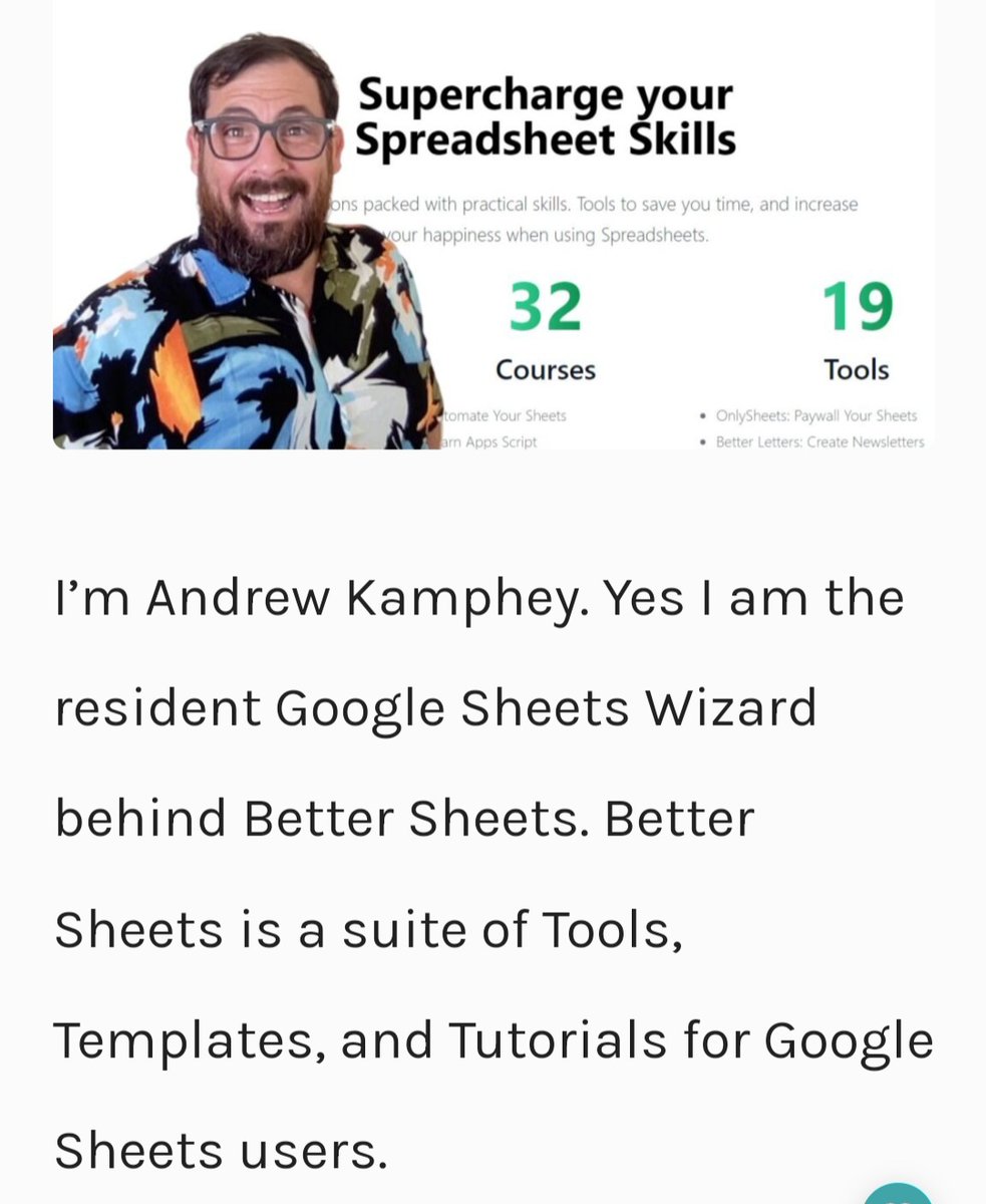 People wanna know about the Google Sheets wizard behind Better Sheets.

dollarsanity.com/selling-google…