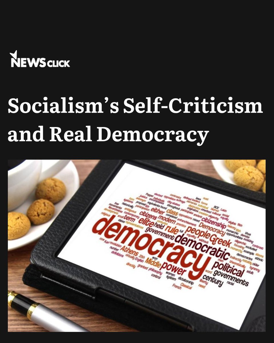 newsclickin's tweet photo. Democracy is incompatible with class-divided economic systems. Masters rule in slavery, lords in feudalism, and employers in capitalism.
Writes Richard D. Wolff
https://t.co/9LozzI6zWA
#capitalism #socialism #hybridsocialism #classdivision #slavery #NewsClick https://t.co/oVAAVfCkYd