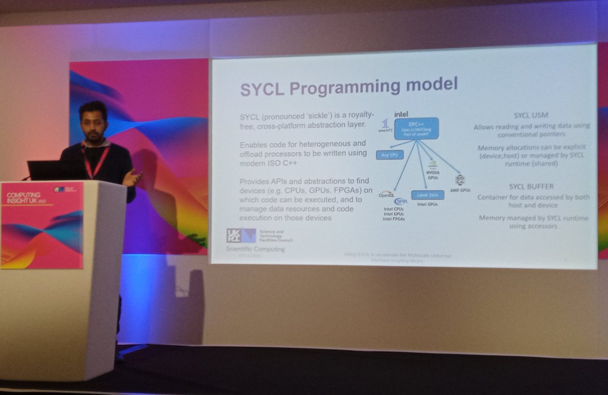 #SYCL is snowballing in popularity, following a SYCL tutorial yesterday at #CIUK2023, Mayank tells us about the use of the technology in the coupling #ExCALIBUR project