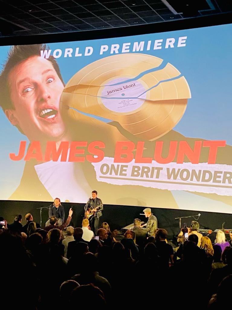 Got to see the world 🌎 premiere of the new James Blunt biopic last night. Highly recommend…go see! #jamesblunt