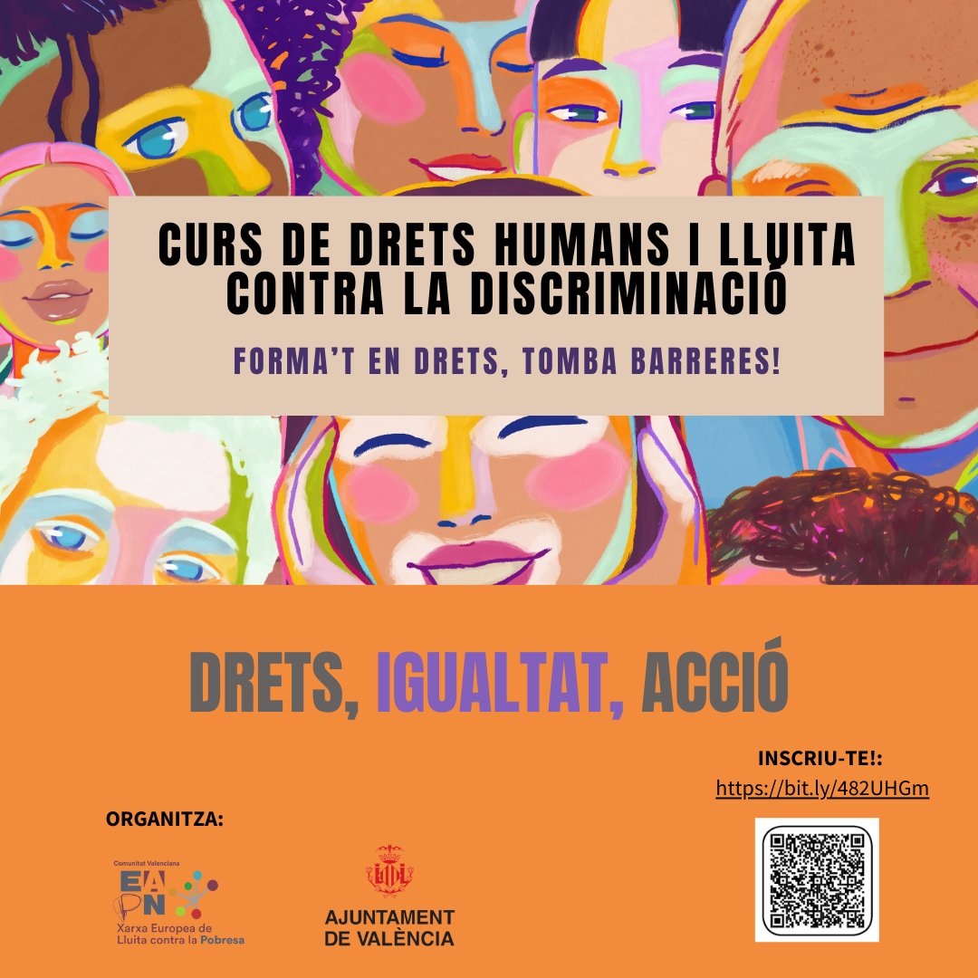 COTSvalencia's tweet photo. El pròxim dimarts 12 de desembre comencen els cursos sobre #DretsHumans organitzats per @xarxaeapncv amb @IgualtatVLC i la primera sessió serà a la nostra seu 🤗 Serà un plaer acollir aquesta #formació!
Si vos interessa, teniu tota la informació ací: https://t.co/BANtWk7VWM https://t.co/3E2ceyNUqF