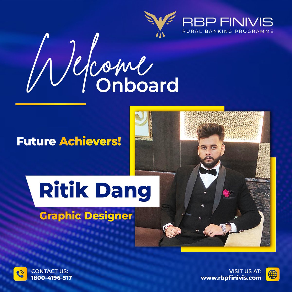 🎨 Join us in giving a warm welcome to <a href="/dang_ritik/">RITIK DANG</a> , the latest maestro to join our #design #symphony!

Welcome aboard! 🌈✨

#ritikdang #graphicdesinger #DesignMindsCollide #NewBeginnings #CreativeEra #rbpfinivis #panchkula #megopay #megotravel #megoforex #megoremit #samgupta