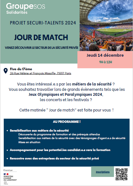 dihal_gouv's tweet photo. #emploidabord - La Dihal a missionné le @GroupeSOS   pour déployer opérationnellement "Sécuri-talents" : un dispositif de formation aux métiers de la sécurité privée destiné aux personnes éloignées de l'#emploi dans les structures AHI 
+ d'infos https://t.co/tv75ONKy4Q 
#job https://t.co/FZVKd8CV9N