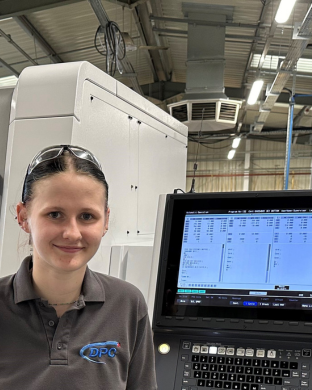 Meet Jess, DPC’s newest apprentice 👋

Jess started her career at DPC in August, and since then has received hands-on training in inspection techniques, machine operation and deburring.  

She is currently working with our team to undertake a level 3 machining technician course.