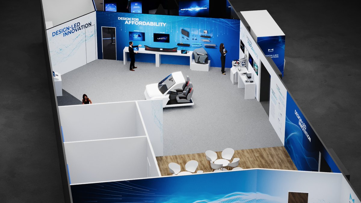 MarelliTech's tweet photo. In January 2024, #Marelli will attend @CES in Las Vegas with our latest innovations! Guests will be introduced to our Design-Led Innovation approach, embarking on a journey through the co-design process. Learn more about it: https://t.co/RUSTiGO8wj ​

#CES2024 https://t.co/f6lDdyyEei
