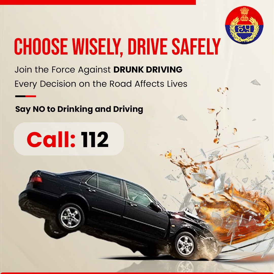 Behind every journey, lies the power of choice. Choose for wisdom on the road, steer towards safety. 

#drivesafe #drivesmart #choosesafety #roadsense #safedriving #drivewisely #haryanapolice #trafficawareness #drivingtips #staysafe #safedrivinghabits