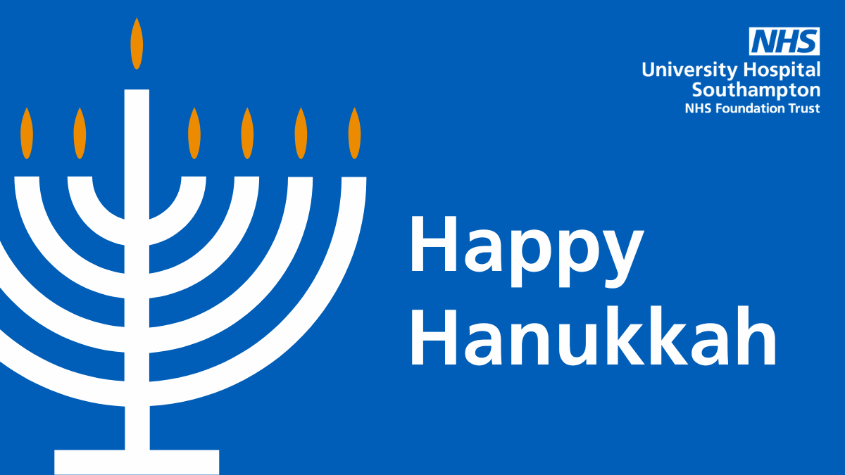 Happy Hanukkah to all our colleagues, patients, families and wider communities who are celebrating the festival of lights 💙 #Hanukkah2023 #HanukkahSameach #Hanukah
