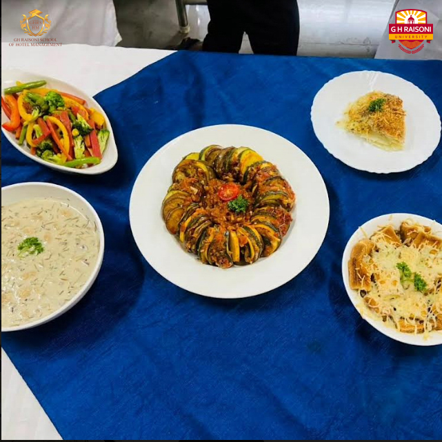ghruofficial's tweet image. 👨‍🍳 Students at Raisoni College of Hotel Management crafted a delightful French Menu under Chef Gaurav&apos;s guidance! From French Onion Soup to Churros, their culinary journey is a feast. 🍲🥖 #Raisoni #CulinaryLearning #FrenchCuisine #StudentChefs #GHRU
