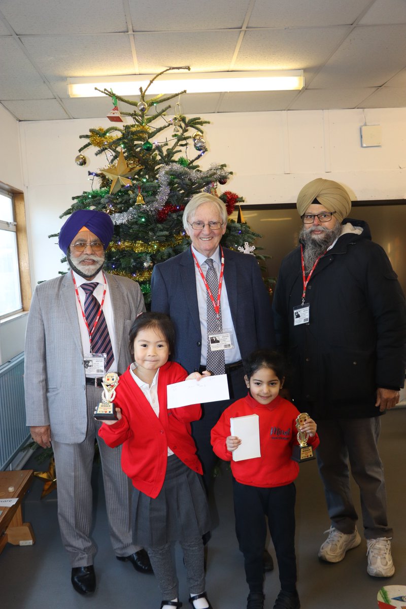 Representatives from Hayes Town Forum visited the school to present prizes to the winners of the Hayes Town Treasure Hunt 2023. The winners were awarded £20.00 in cash and a watch which were donated as prizes by local businesses. Well done to the winners! <a href="/Hayes_TP/">Hayes Town Partnership</a>
