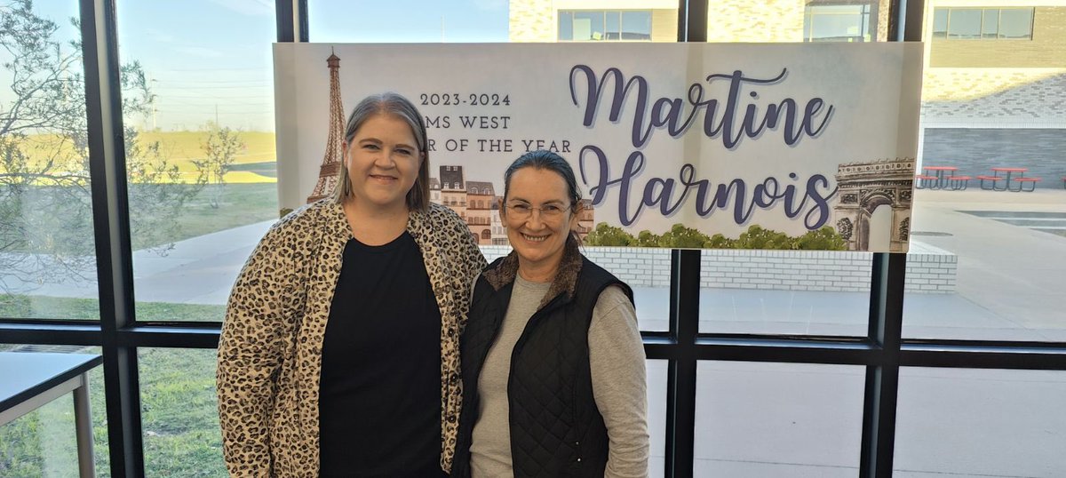 Dr. Sarah Balarin (@drbalarin) on Twitter photo Congratulations to our <a href="/CMSWestWrangler/">Coppell Middle School West</a> 23-24 Teacher of the Year, Martine Harnois! Congratulations to our <a href="/CMSWestWrangler/">Coppell Middle School West</a> 23-24 Teacher of the Year, Martine Harnois!