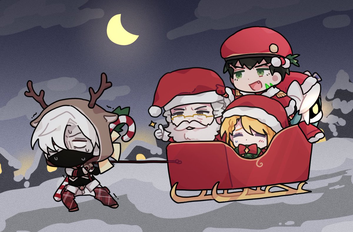 #コンパスお絵描き

루돌프 힘들겠다... / ルドルフ、大変そう···