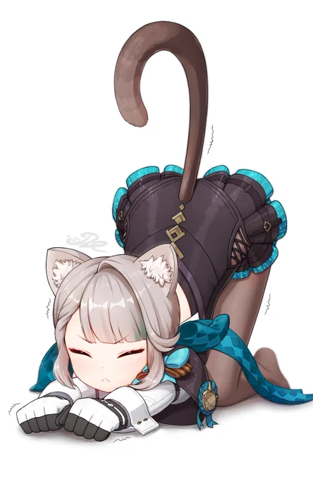 猫伸びリネット#原神 