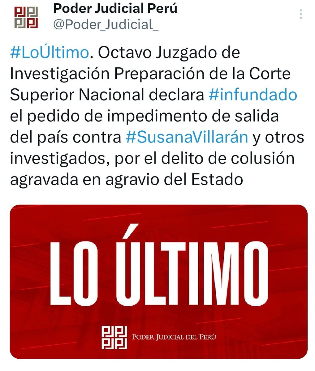 MigSalino's tweet photo. 🚨 O sea, Susana Villarán puede subirse a un avión e irse adonde quiera sin nada que se lo impida.
Increíble ... realmente increíble. https://t.co/52C3zyIhoa