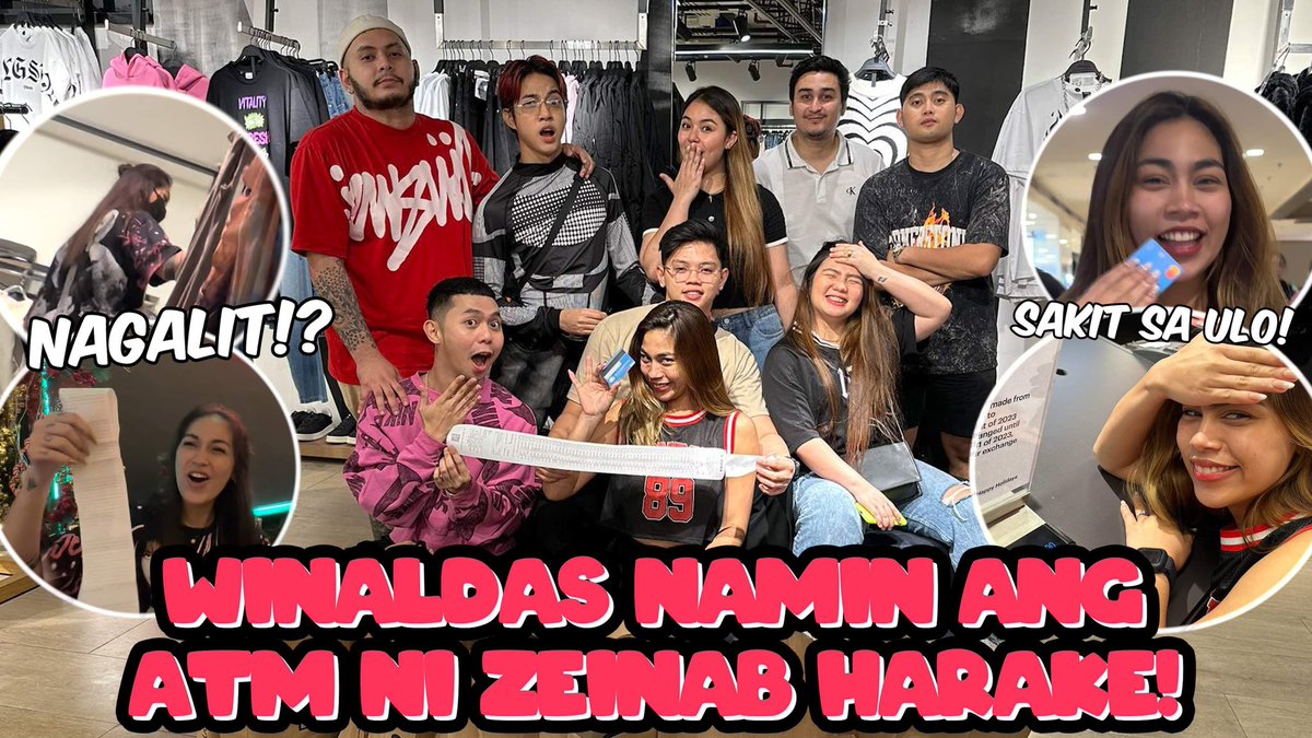 New Vlog!!

Winaldas ko ang ATM NI <a href="/ZeinabHarake11/">Zeinab Harake Parks</a> 😈

Magkano kaya nawaldas namin?🤡

Napagtripan nanaman natin ang ate niyo Zebby kasama ang Team Zebby!!

youtu.be/dhxWwOYhOgw?si…