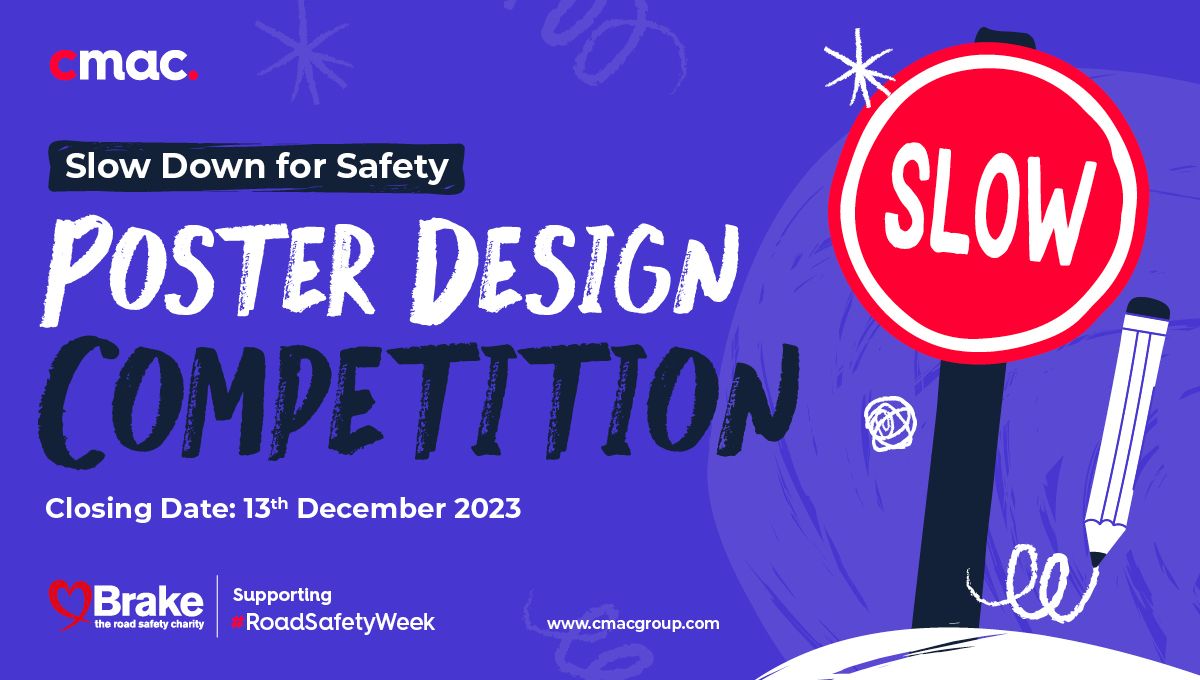 🏆🎉👉Only one week left to enter our Road Safety Poster Competition!  Do you work in a Primary School or know one that would love to participate? For full details on the competition, prizes and how to enter visit: cmacgroup.com/blog/cmac-grou… #win #competition @Brakecharity