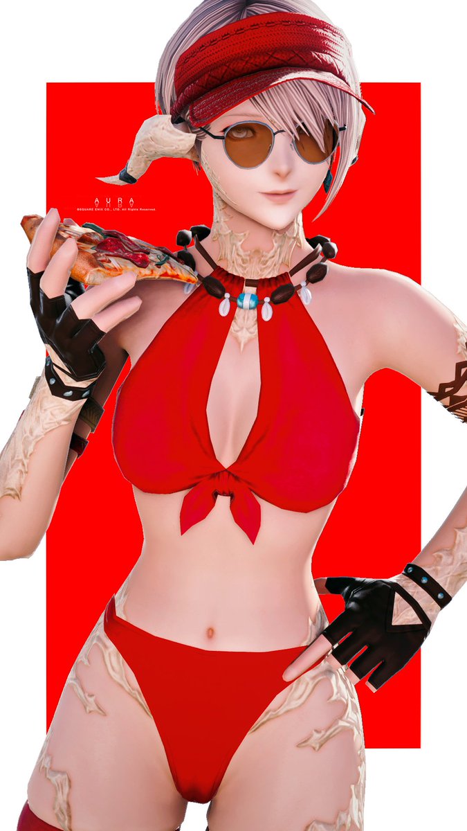 Nightingale_XIV's tweet photo. ₊˚⊹ #くそ寒いので水着絵を貼る~ 🍕🕶️☀️₊˚⊹♡ https://t.co/V8TLYl85wM