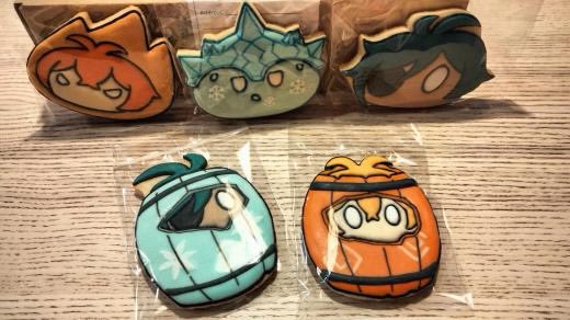 ディルック(原神) ,ガイア(原神) 「Someone made custom cookies for their bi」|Maystorm @ store openのイラスト
