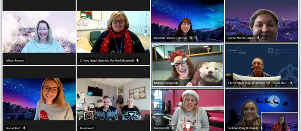 robynobrien__'s tweet photo. Getting festive at our Bettws Early Learning Community Board meeting for #ChristmasJumperDay 🎄🎅🏻 https://t.co/SgAEUUZQMJ