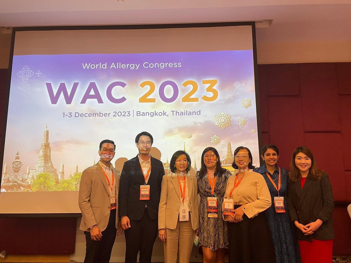 Just had the most incredible time at #WAC2023! 🇹🇭🤩a gathering of brilliant minds dedicated to improving lives & advancing allergy science! Big thanks to everyone who made it happen! 🙌💙 esp the @waojuniors @worldallergy @CUHKMedicine #AllergyCommunity #UnforgettableExperience