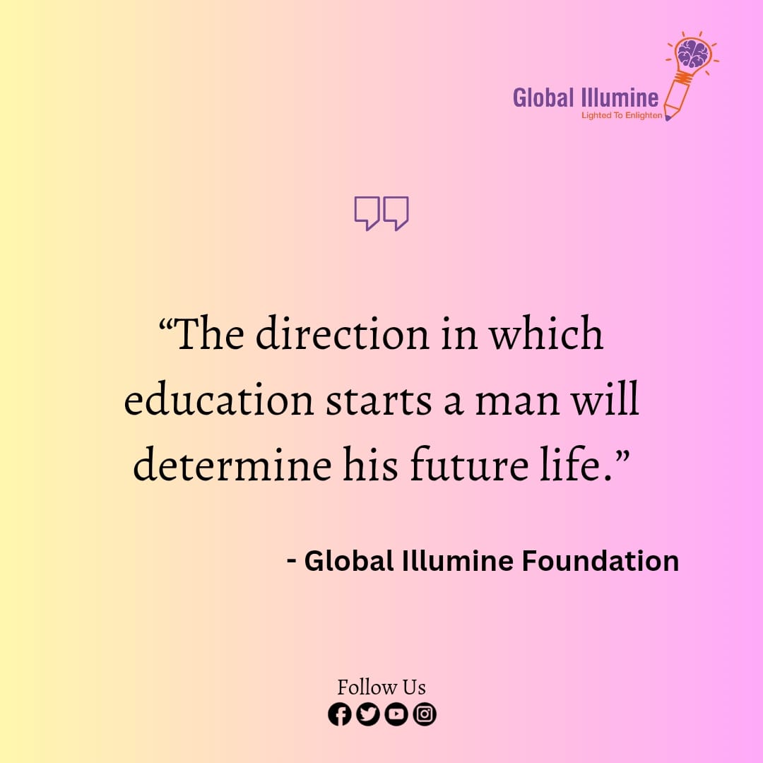 global_illumine's tweet photo. "The direction in which education starts a man will determine his future life."
.
.
.
#GlobalIllumineFoundation #ChildrenEducation #BetterFuture #Scholarships #SupportNeedy #GiftEducation #EducationForAll https://t.co/qcnrcF0mtP