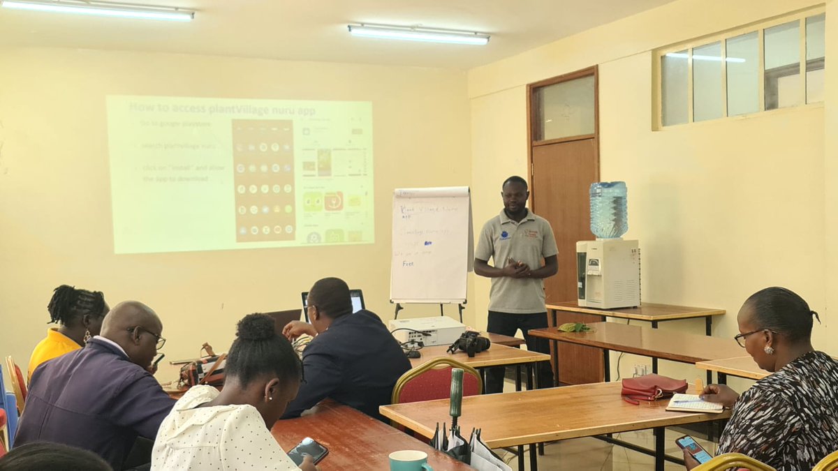 Our officer, Elijah Ngaywa, teamed up  with partners from <a href="/biocharlife/">Biochar Life</a> and  Mr. Torsak Janpian from <a href="/ThailandinKenya/">Royal Thai Embassy in Nairobi</a> at the <a href="/KSA_KEN/">Kenya school of agriculture</a> in Nyeri County, Kenya — showcasing our impressive biochar project and how it integrates with the #PlantVillageNuru app to benefit farmers.